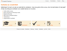 Tablet Screenshot of creatiefdenken.com